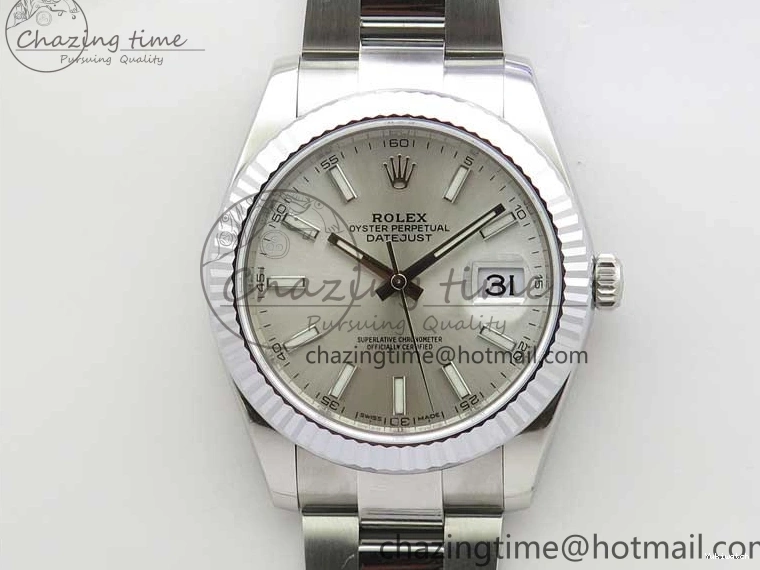 Edition DateJust 41 VSF 904L VS3235 Silver Bracelet 126334 Best on Dial 1:1 SS Oyster 0506